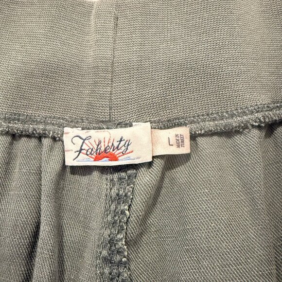 Faherty Arlie Linen Blend Pant in Thyme Size L - Picture 4 of 8